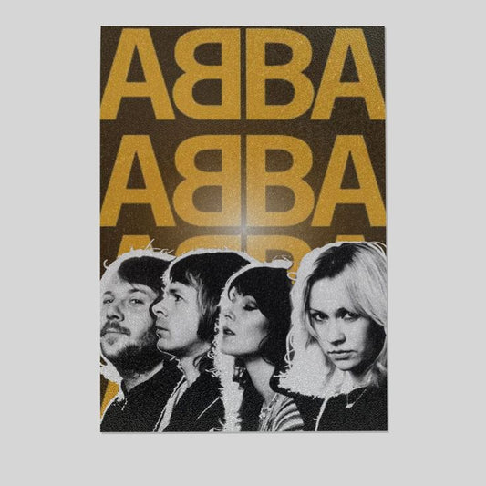 Music Poster- ABBA Band Tour Poster - Vintage Style - Size 24x36