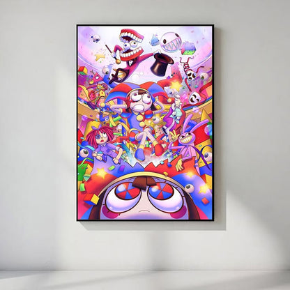 The Amazing Digital Circus 5 Poster, Anime Wall Art Decor, Unframed Anime Wall Decor