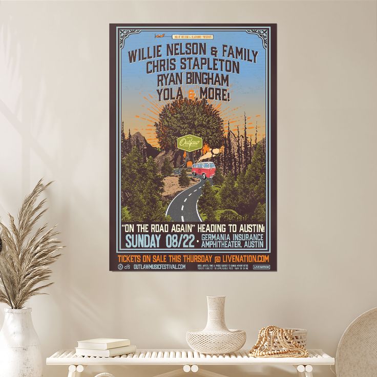 Chris Stapleton Back on the road again with Outlaw Music Festival Poster Size 24''x36''