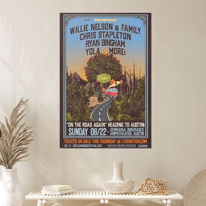 Chris Stapleton Back on the road again with Outlaw Music Festival Poster Size 24''x36''