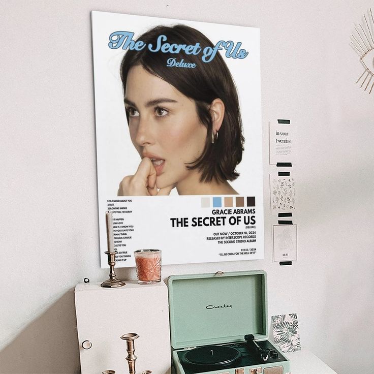 Gracie Abrams' Secret of Us Album Poster Painting Decor Wall Print Photo Home Modern Decorative Posters Size 24''x36''