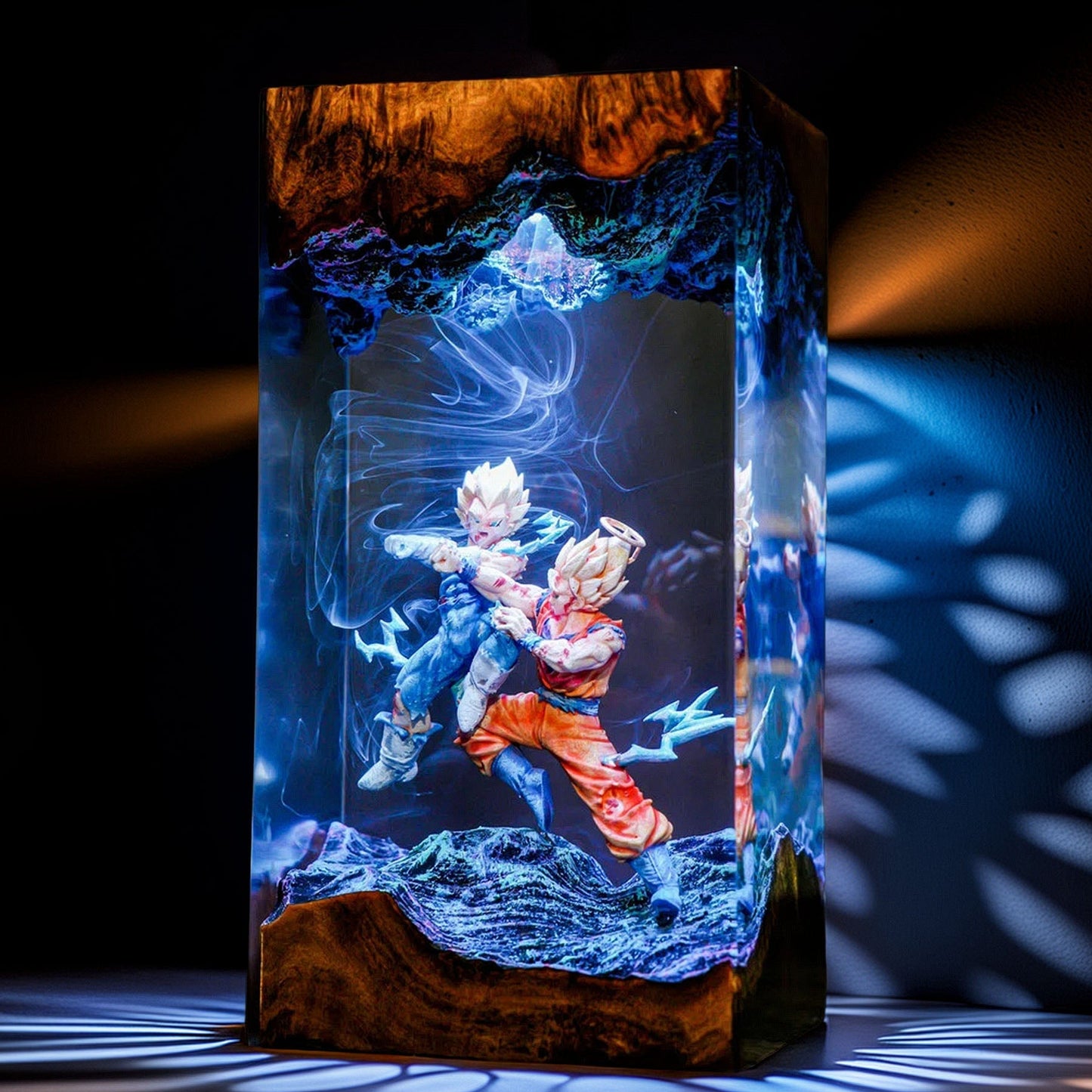 Cosmic Warrior Vs Royal Pride Warrior Resin Lamp V2