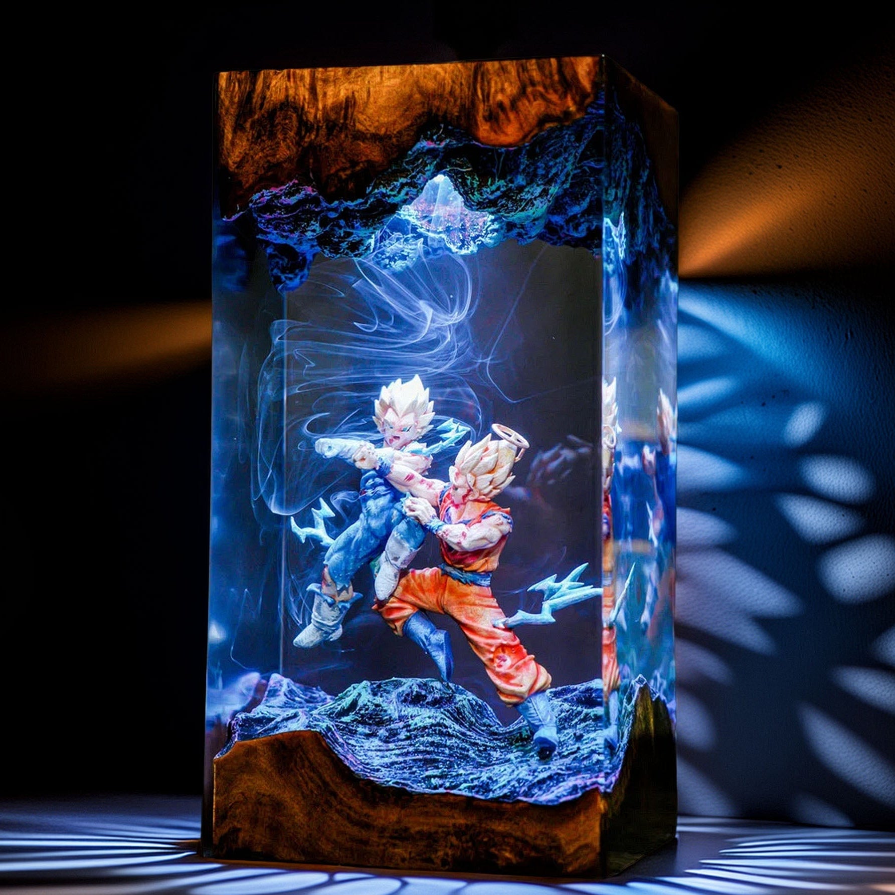 Cosmic Warrior Vs Royal Pride Warrior Resin Lamp V2