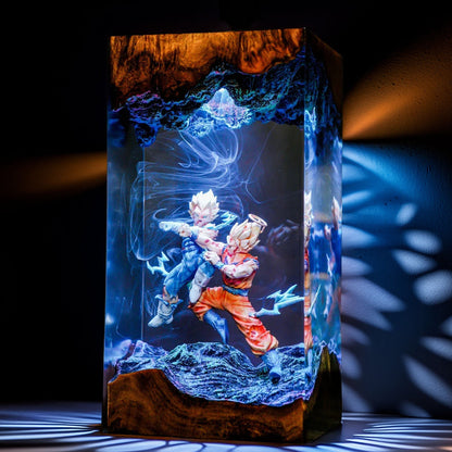 Cosmic Warrior Vs Royal Pride Warrior Resin Lamp V2