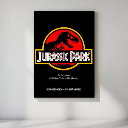 Jurassic Park & World Poster Bundle, Cinematic Dinosaur Movie Wall Art Set