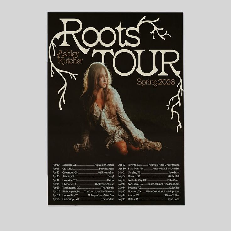 Ashley Kutcher Roots Tour Spring Size 24''x36''