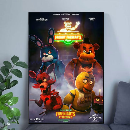 Five Nights at Freddy's 2 Movie Poster Vintage Movie Poster Size 24''x36''