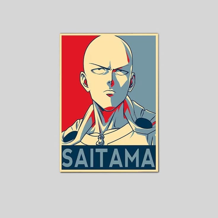 Saitama Anime Poster Size 24''x36''