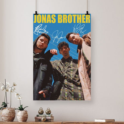 Music Poster- Jonas Brother - Vintage Style - Size 24x36