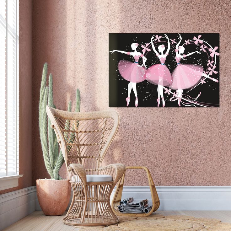 Dancing Ballerinas Wall Poster Unframed Version Size 24''x36''