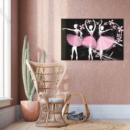 Dancing Ballerinas Wall Poster Unframed Version Size 24''x36''