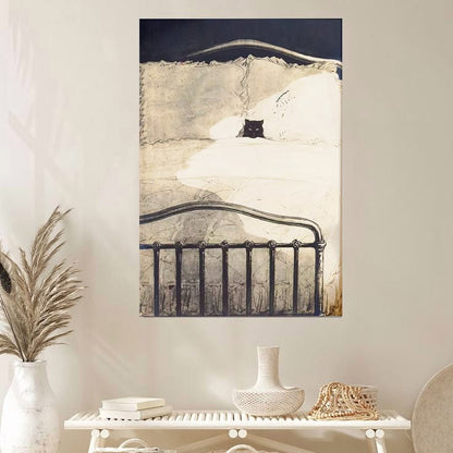 Vintage Cat Wall Art Poster Full Size 24''x36''