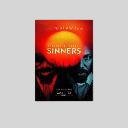 Sinners Movie Poster Michael B Jordan Hailee Steinfeld 2 Poster Size 24''x36''