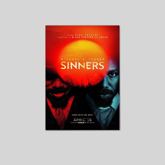 Sinners Movie Poster Michael B Jordan Hailee Steinfeld 2 Poster Size 24''x36''