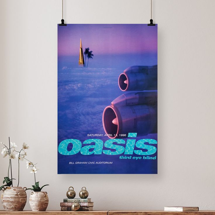 Oasis Concert Poster San Francisco 1996 Size 24''x36''