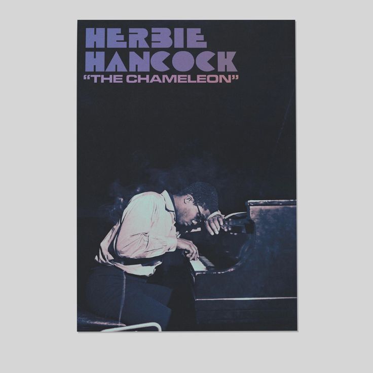 Music Poster- Herbie Hancock Poster - Jazz Art Vintage Style - Size 24x36