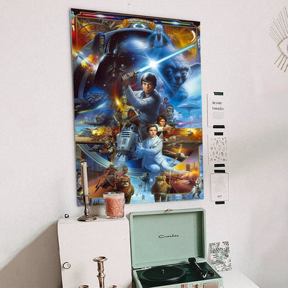 Star Wars: Original Trilogy - Collage Wall Poster Retro Style - Size 24''x36''