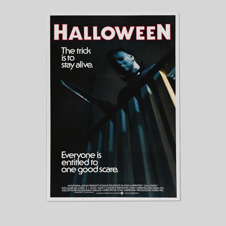 Ha.llo.ween Movie Classic Decorations Horror Movie Merchandise Michael Myers Mask Size 24''x36''