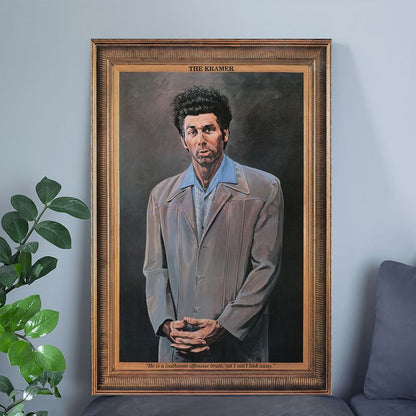 Seinfeld - Kramer Wall Poster Retro Style - Size 24''x36''