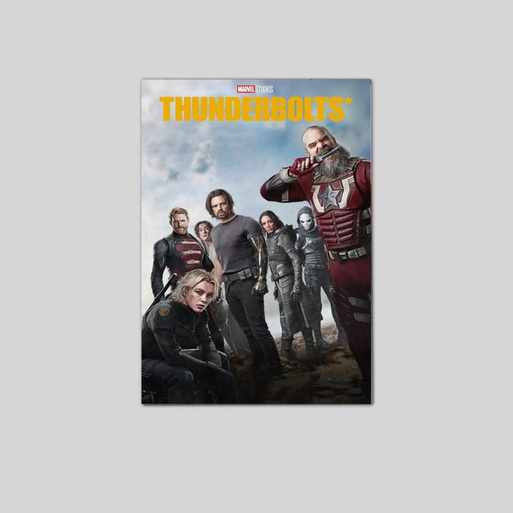 Thunderbolts Movie Poster Florence Pugh Marvel Sebastian Stan i Size 24''x36''