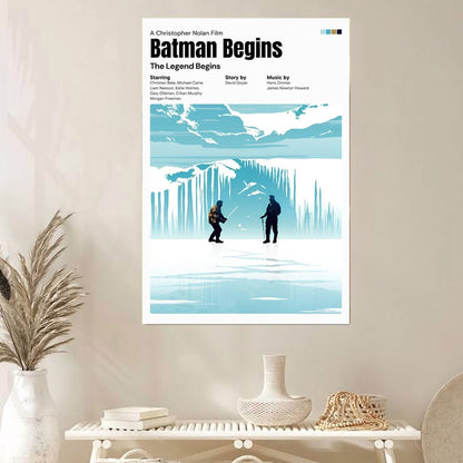 Batman Begins Poster, Action Cinematic Wall Art