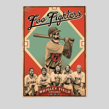 Foo Fighters , concert poster 13"x19" FREE DOMESTC SHIPPING Size 24''x36''
