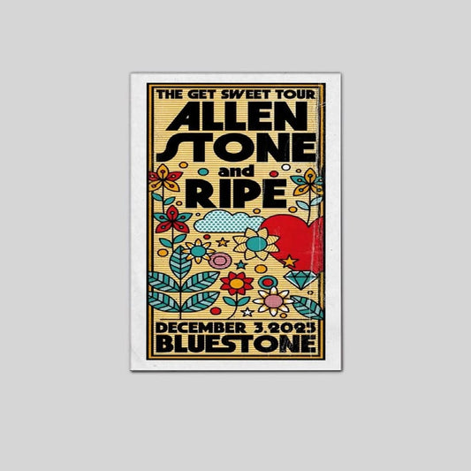Allen Stone Ripe Bluestone December 2025 Poster Home Decor, Wall Art Size 24''x36''