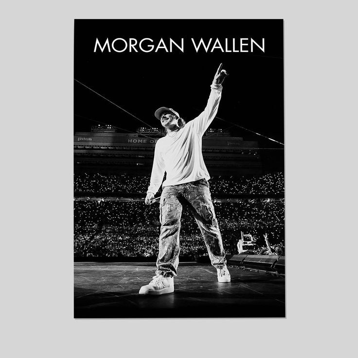 Morgan Wallen Concert Poster - Country Music Wall Art, Fan Gift Size 24''x36''