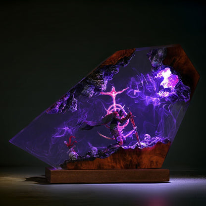 Black Beast Death Blade Resin Lamp