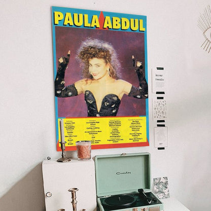 Music Poster - Paula Abdul Retro Style - Size 24x36