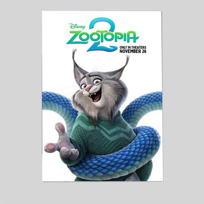 Zootopia 2 Disney Movie November 26 Animated Character Poster Size 24''x36''