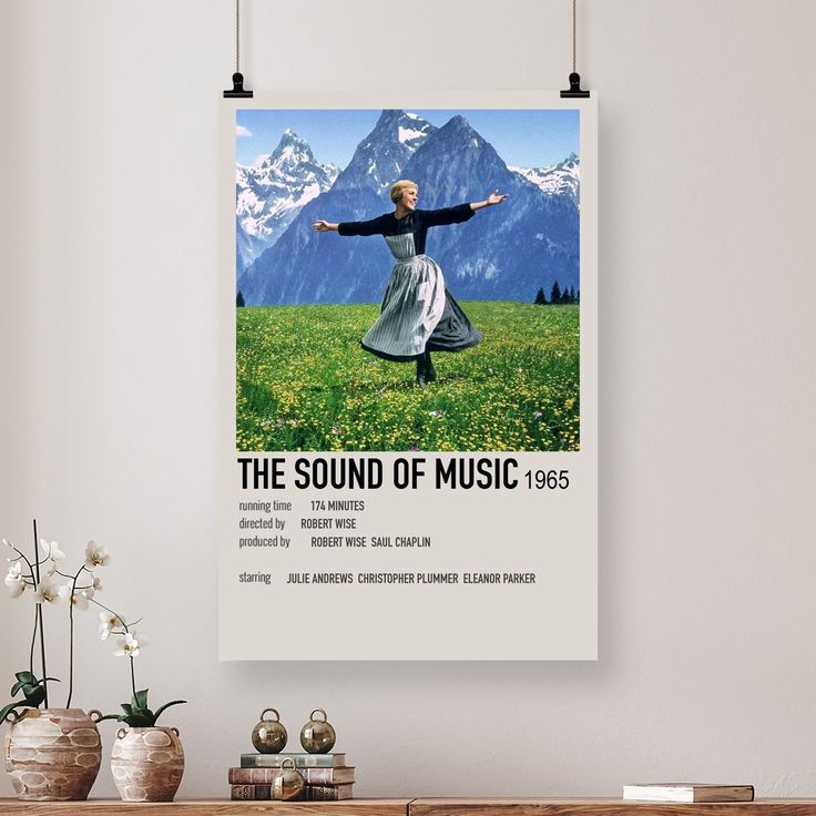 Movie Poster - The Sound of Music Movie Poster - Vintage Style - Size 24x36