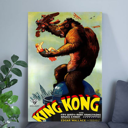 King Kong Vintage Movie Poster Retro Style - Size 24''x36''