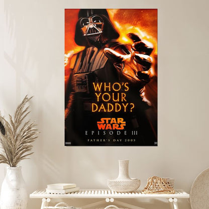 Movie Poster STAR WARS EPISODE III REVENGE OF THE SITH Retro Style - Size 24''x36''