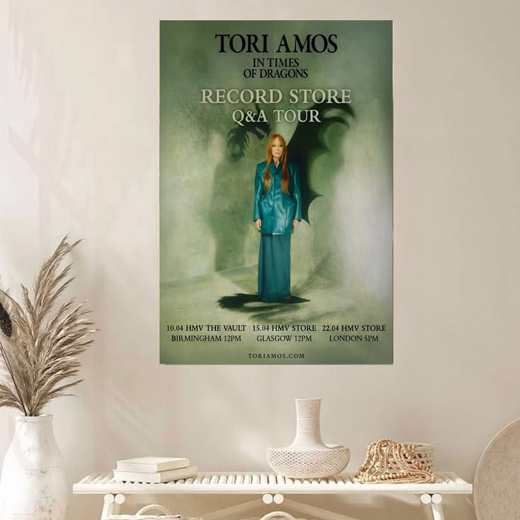 Tori Amos In Times of Dragons US Tour 2026 Poster Size 24''x36''