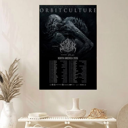 Orbit Culture Death Above LifeTour 2026 Schedule Tour Poster Size 24''x36''