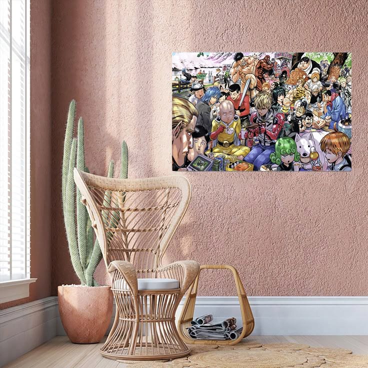 One Punch Man Poster Anime Poster Size 24''x36''