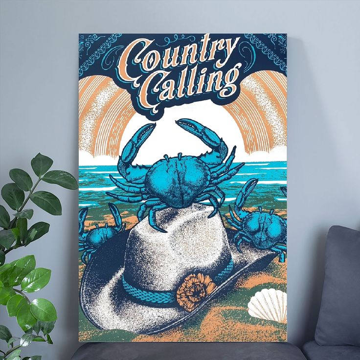 COUNTRY CALLING 2025 AP Poster LUKE COMBS BRYAN Brooks & Dunn Size 24''x36''