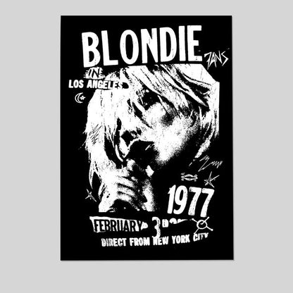 Blondie LA Tour 1977  Decorative Print - Poster Size 24''x36''