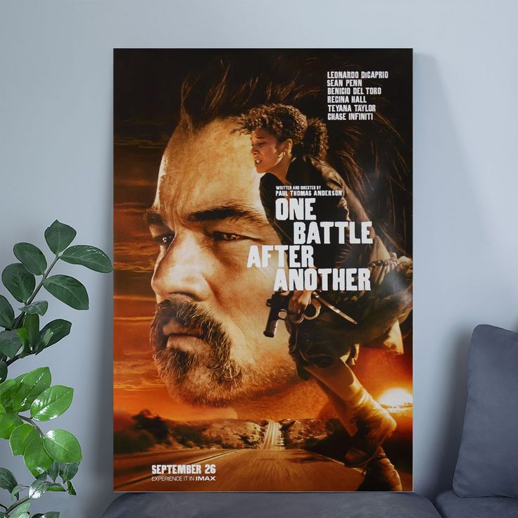 One Battle After Another poster - Le.o.nardo Di.Caprio Size 24''x36''