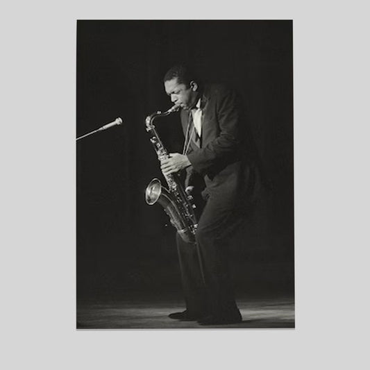 Music Poster- John Coltrane Poster - Jazz Art Vintage Style - Size 24x36