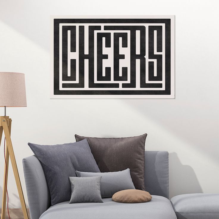 Home Poster- Cheers Print - Bar Cart / Cocktail Poster Size 24''x36''