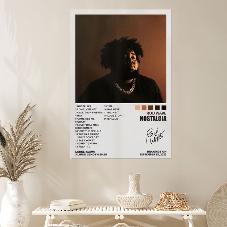 Rod Wave Poster Rod Wave Album Cover Posters for Room Aesthetic Size 24''x36''