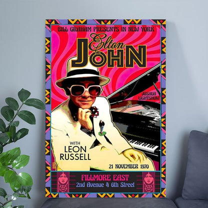 Elton John Poster New Numbered Artist Edition 100 copies Signed David Byrd COA Size 24''x36''