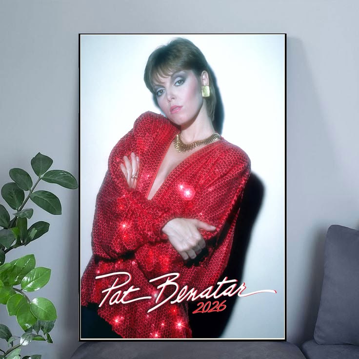 2026 Wall Calendar PAT BENATAR Vintage Music Photo Poster Size 24''x36''