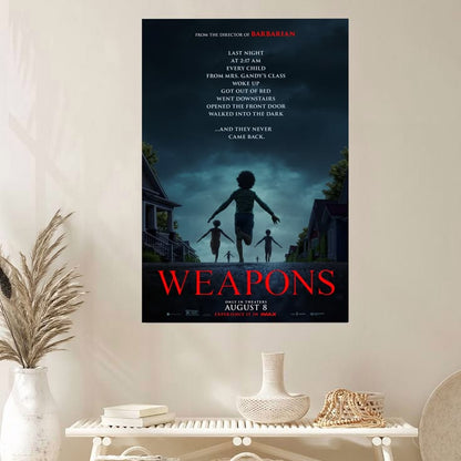 Weapons Movie Poster Julia Garner Josh Brolin Alden Ehrenreich Poster Size 24''x36''