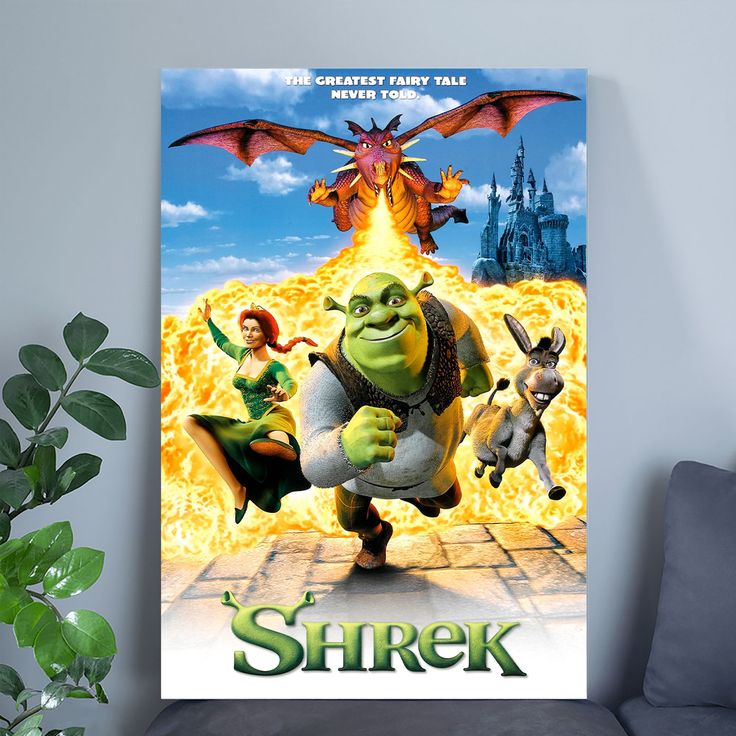 Shrek Movie Poster Print Size 24''x36''