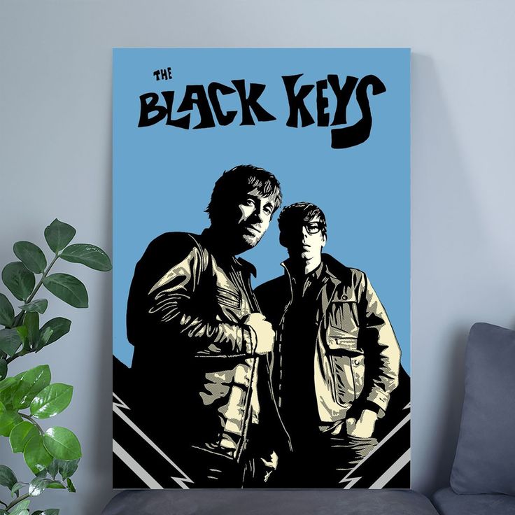 Matte Paper Poster Print The Black Keys - Jackets Retro Style - Size 24''x36''