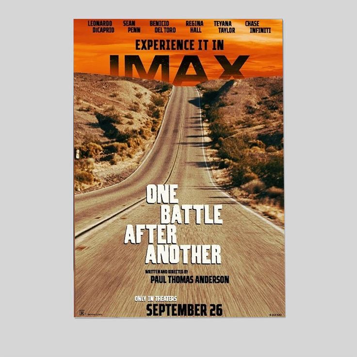 One Battle After Another movie poster Le.o.nar.do Di.Ca.prio Size 24''x36''