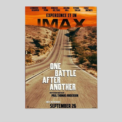 One Battle After Another movie poster Le.o.nar.do Di.Ca.prio Size 24''x36''
